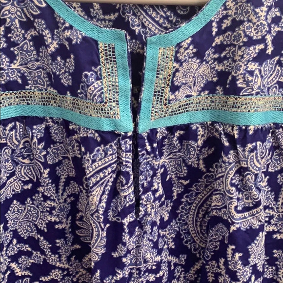 J. Crew Paisley Print Blouse size Large - Picture 3 of 7